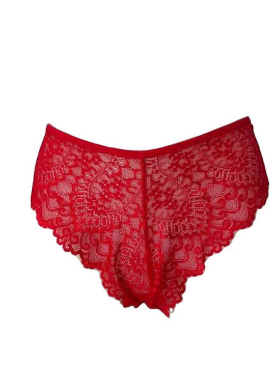 Modern Ocean Women's Brazil with Lace Red