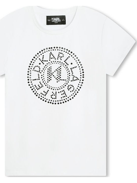 Kinder-T-Shirt White Black
