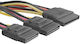 Qoltec 15-Pin Sata - 2x 15-Pin Sata Cable 0.5m (52314)