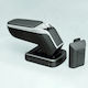 Rati Armster Car Leather Armrest for Suzuki SX4 S-Cross Silver