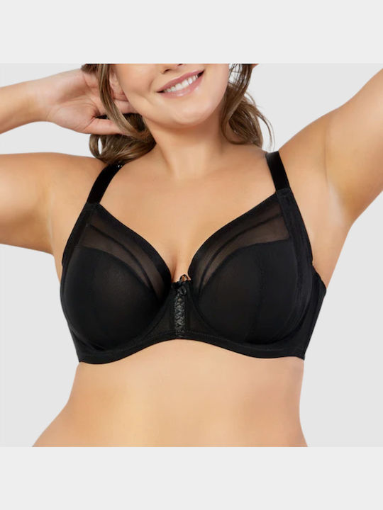 Parfait Lingerie Μαύρο Σουτιέν για Βαθύ Ντεκολτέ με Μπανέλες Parfait Lingerie Μαύρο Σουτιέν για Βαθύ Ντεκολτέ με Μπανέλες
