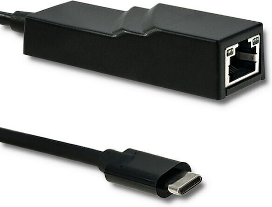 Qoltec 50378 Adaptor Rețea USB-C cu Conexiune Cablată Ethernet
