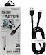 Treqa USB-A zu Lightning Kabel Schwarz 1m (101248)