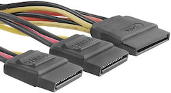 Qoltec 15-Pin Sata - 2 x 15 pini Sata Cablu 0.2m (52313) Qoltec 15-Pin Sata - 2 x 15 pini Sata Cablu 0.2m (52313)