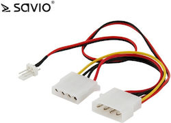 Savio 4-Pin Molex - 4-Pin Molex Cable 0.18m Multicolour Savio 4-Pin Molex - 4-Pin Molex Cable 0.18m Multicolour