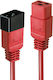 Lindy IEC C19 - IEC C20 Cable 2m Red (30124)