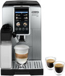 De'Longhi ECAM380.85.SB Αυτόματη Μηχανή Espresso 1450W Πίεσης 15bar για Cappuccino με Μύλο Άλεσης Ασημί