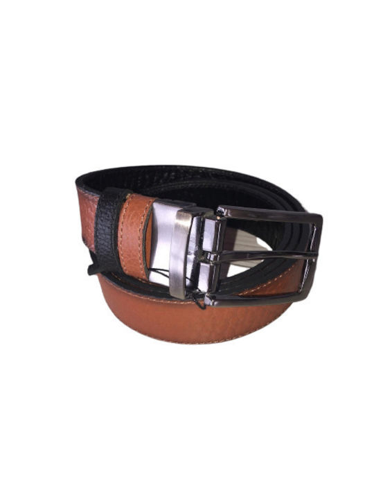 Men's Leather Double Sided Belt Brown