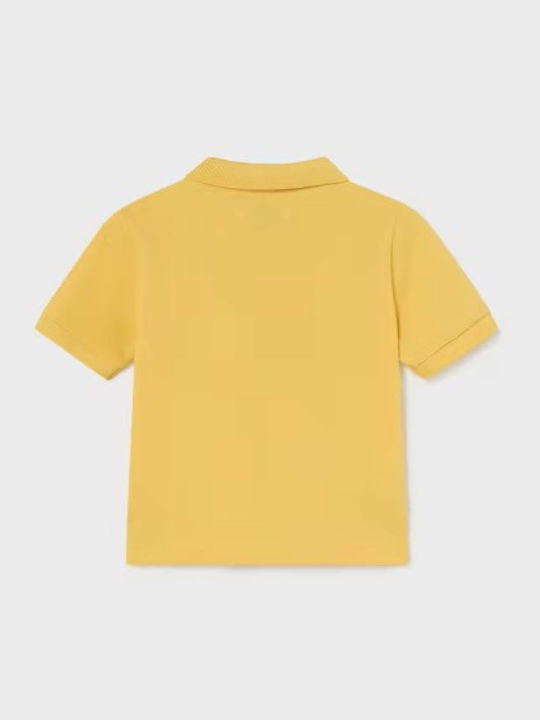 Mayoral Kids' Polo Short Sleeve Yellow