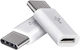 Emos USB-C Male To Micro USB Female Converter White 2 Pieces SM7023