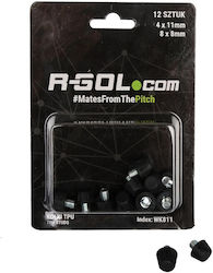 R-gol Tpu Ersatzstollen 8x8mm + 4x11mm Wk811 Schwarz