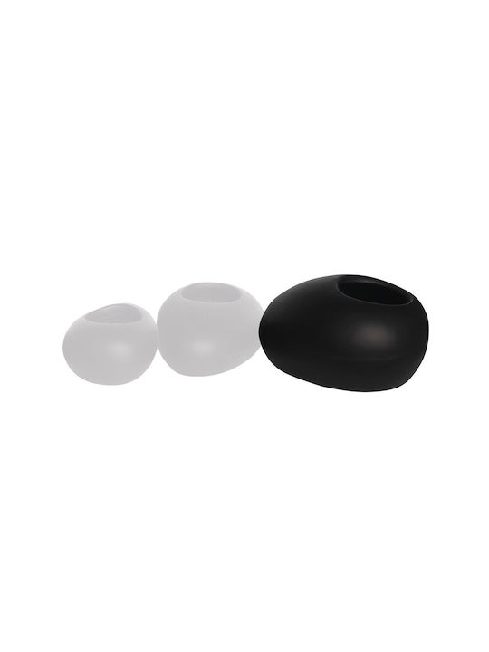Woodwell Planter Ceramic Black 56x56x29cm.