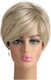 Wig with Synthetic Hair in Blonde Color 25cm
