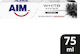 AIM White System Charcoal Οδοντόκρεμα με Ενεργό Άνθρακα για Λεύκανση 75ml
