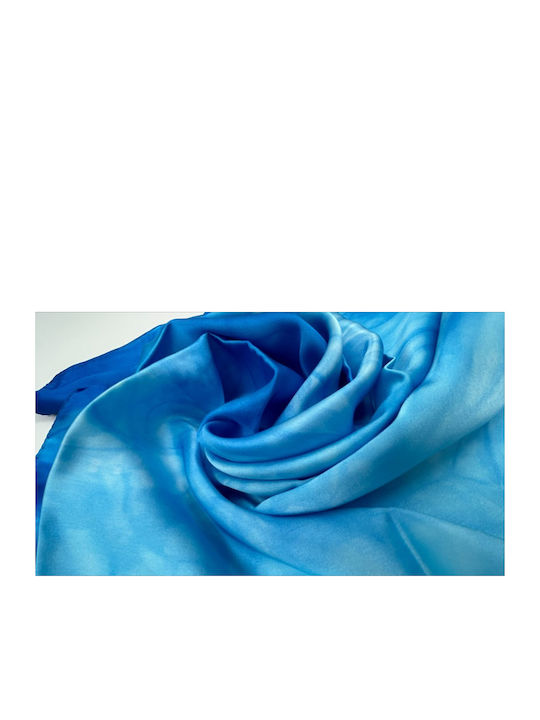 Women's Silk Scarf Blue