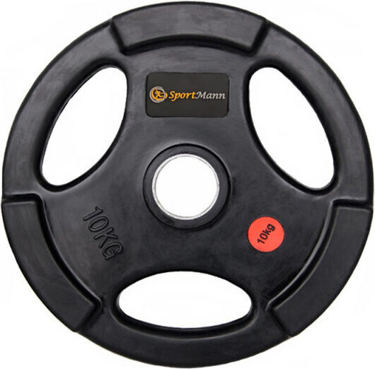 Sportmann Set Discuri Cauciucate 1 x 10kg Ø51mm cu Mânere