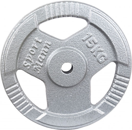 Sportmann Set Discuri 1 x 15kg Ø31mm cu Mânere