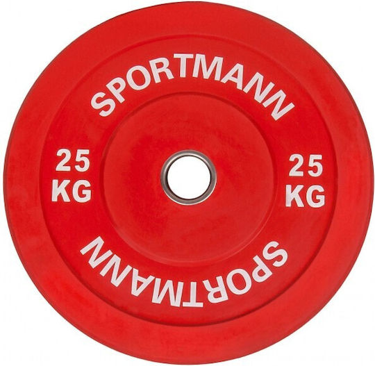 Sportmann Scheibenset Gummierte 1 x 25kg Ø51mm