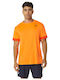 ASICS Ανδρικό Αθλητικό T-shirt Κοντομάνικο Πορτοκαλί