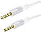 Borofone 3,5mm Klinkenkabel - 3,5mm Stecker Wei...