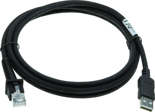 Datalogic USB 2.0 Cable USB-A male - RJ45 Μαύρο 2m 90A052258