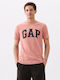 GAP Ανδρικό T-shirt Κοντομάνικο Pink Rosette