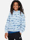 Fleece Kids Sweatshirt with Hood and Pockets Blue Sportswear Club