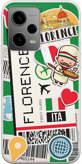 Ticket To Florence Back Cover Σιλικόνης Πολύχρωμο (Poco X5)