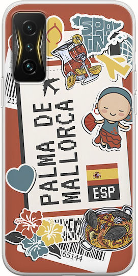 Ticket To Palma De Mallorca Back Cover Silicone Multicolour (Poco F4 GT 5GRealme GT 5G)