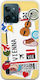 Ticket To Vienna Back Cover Silicone Multicolour (Nokia C31Realme C31)