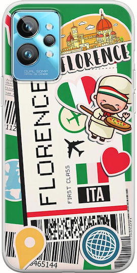 Ticket To Florence Задна корица Силикон Многоцветен (Realme GT2 Pro)