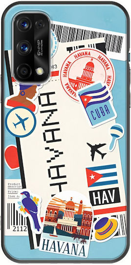 Ticket To Havana Back Cover Silicon Multicolor (Realme 7 5G)