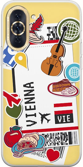 Ticket To Vienna Back Cover Silicone Multicolour (Huawei Nova 10)