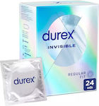 Durex Προφυλακτικά Invisible Regular Fit Λεπτά 24τμχ