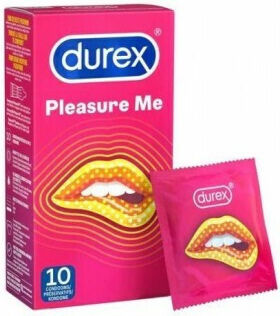 Durex Προφυλακτικά Pleasure Me Λεπτά με Ραβδώσεις 10τμχ