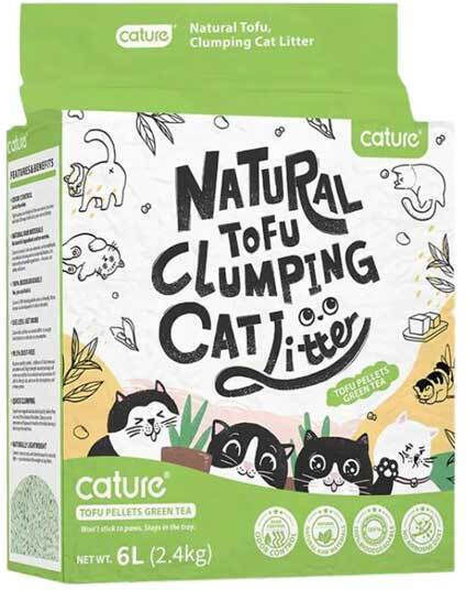 Cature Natural Cat Litter Tofu with Green Tea Scent 6lt