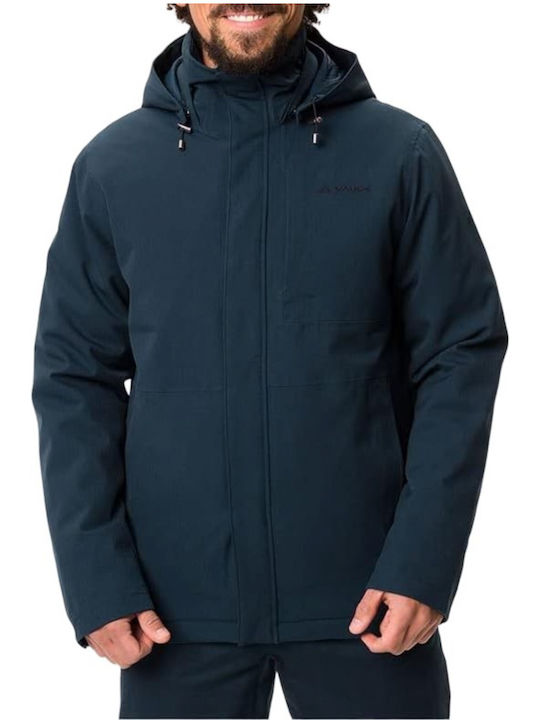 Vaude Men's Winter Jacket Waterproof and Windproof Navy Blue