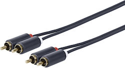 Vivolink PRORCARCA0.5 2x RCA-Stecker - 2x RCA-Stecker 0,5 m