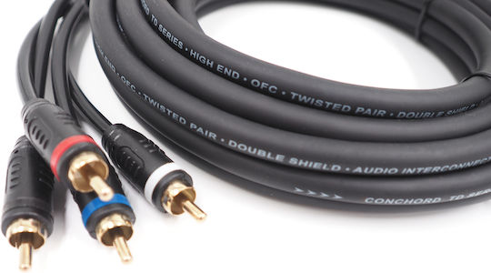Conchord Tr 55 Cablu 2x RCA De Sex Masculin - 2x RCA De Sex Masculin 5m