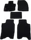 Autopataki Set Covorașe Față și Spate 4buc din Covor pentru Mercedes-Benz R / S Honda Civic Scania R / S 2006-2011 Negre