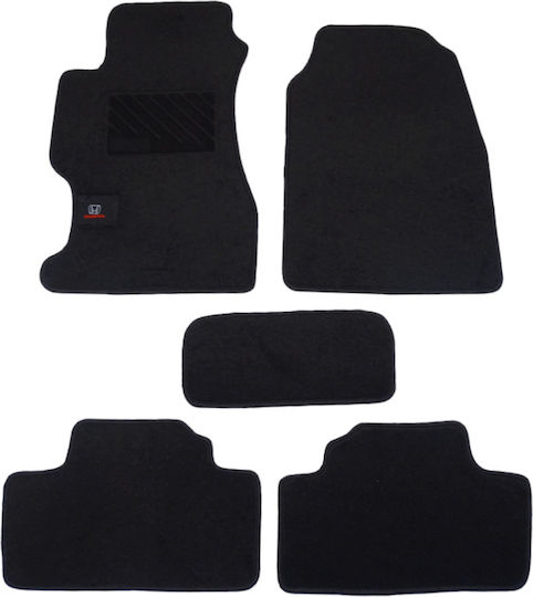 Autopataki Set Covorașe Față și Spate 5buc din Covor pentru Mercedes-Benz R / S Honda Civic Scania R / S 2001-2006 Negre