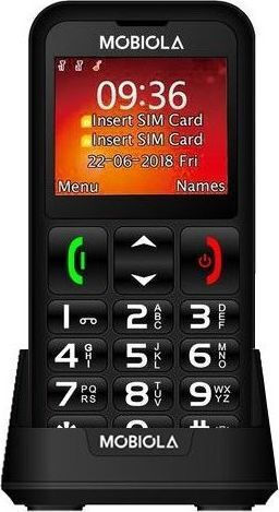Mobiola Mobiola MB700 Dual-SIM (32MB/32MB) Handy mit Großen Tasten Schwarz