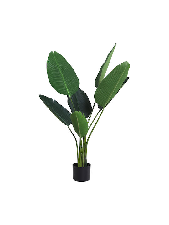 Outsunny Künstliche Pflanze in Blumentopf Paradiesvogel Grün 120cm 1Stück