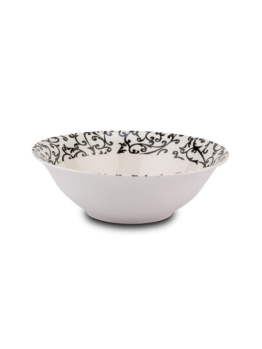 Nava Ceramic Salad Bowl White 23x23x7.5cm