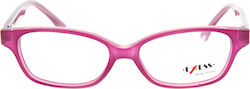 Exess Children's Plastic Eyeglass Frame Pink EX393 9942
