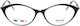 Exess Plastic Eyeglass Frame Cat Eye Black EX469 Α518