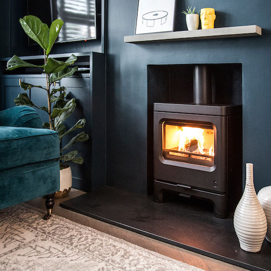 Charnwood Skye 5 - Low stand Металик Дървена печка 5кВт Бронз