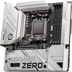 MSI B650M PROJECT ZERO Wi-Fi Motherboard Micro ATX with AMD AM5 Socket