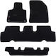 Autopataki Set of Front and Rear Mats 4pcs for Citroen C4 Grand Picasso Black