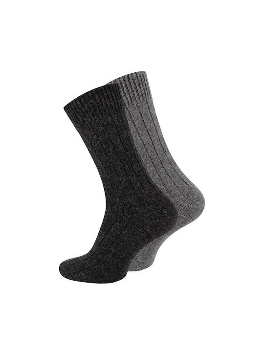 Norweger Herren Socken Grey - Charcoal 2Pack